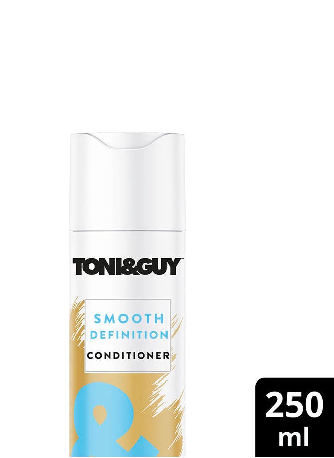 TONI&GUY - Smooth Definition Straightening Smoothing Conditioner For Dry Frizzy Unmanageable Hair Provides Hydration Moisture And Shine None 250ml - Image 1