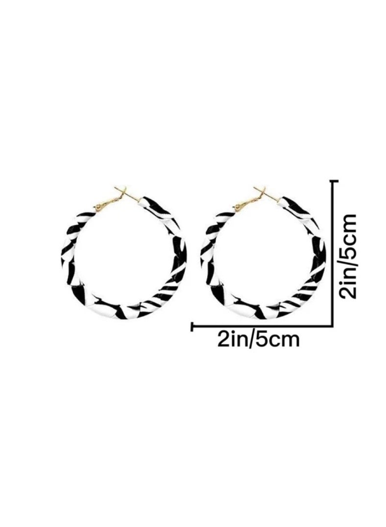 إيكوال حلق اذن نسائي دائري بتصميم ترندي وأنيق وعالي الجودة - Image 5