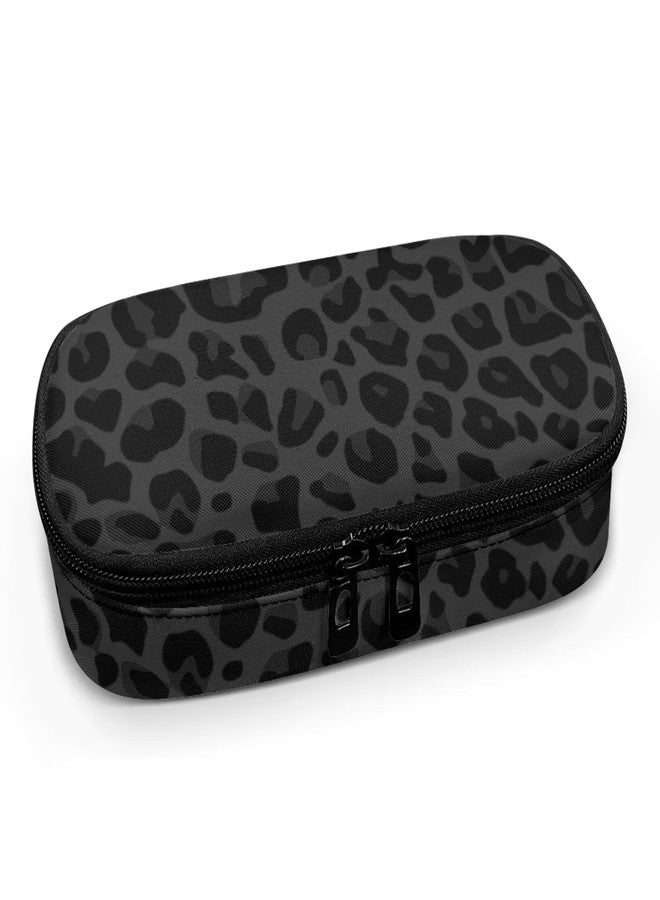 Psaytomey حقيبة تخزين الأنسولين للسفر من Psaytomey Black Leopard لمرضى السكري، تحتوي على جهاز قياس الجلوكوز وحقيبة تخزين الأنسولين وأقلام الأنسولين وشرائط اختبار سكر الدم. - Image 2