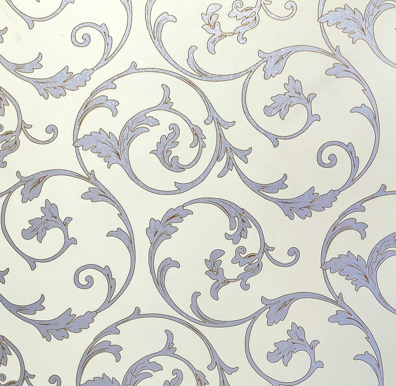 ROSASTELLA Self Adhesive Decorative Peel Stick Waterproof Damask Wallpaper Wall Decor Removable Wall Paper for Living Room Hall Decoration PVC Vinyl DIY Contact Paper 45x304cm - Image 2