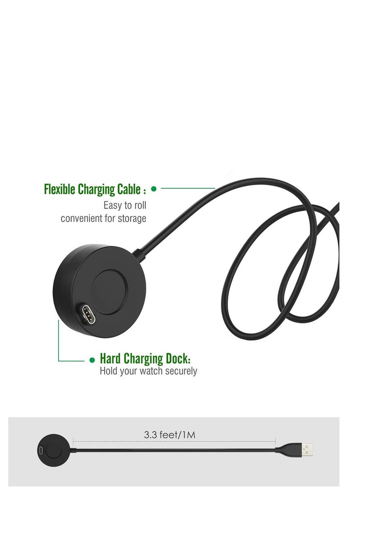 SYOSI Replacement for Charger Cable, USB Charging Station Dock with Data Sync Compatible for Garmin Vivoactive 3/Fenix 5 5S 5X/6 6S 6X Smart Watch - Image 2