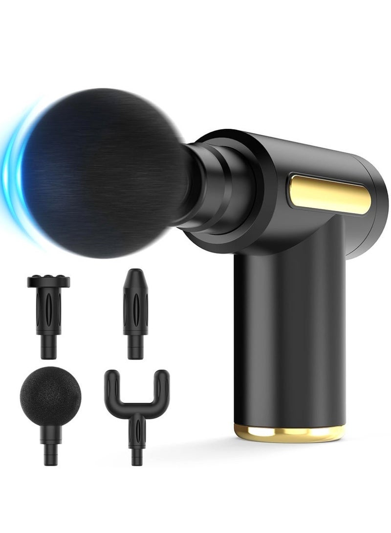 Mini electric massager, portable massage gun, fascia gun for muscle relaxation, ultra-quiet, 6 intensity levels, suitable for relieving back and neck pain - Image 1