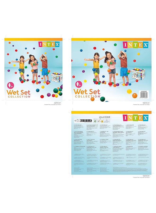 INTEX Ball Toys Fun Balls (8Cm) Age 3+ - Image 3