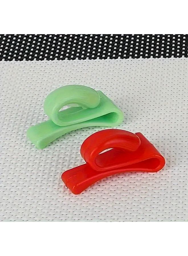 4 Key Anti Lost Hooks 2 Black 2 White Space Saving Plastic Design For Home And Car - Image 5