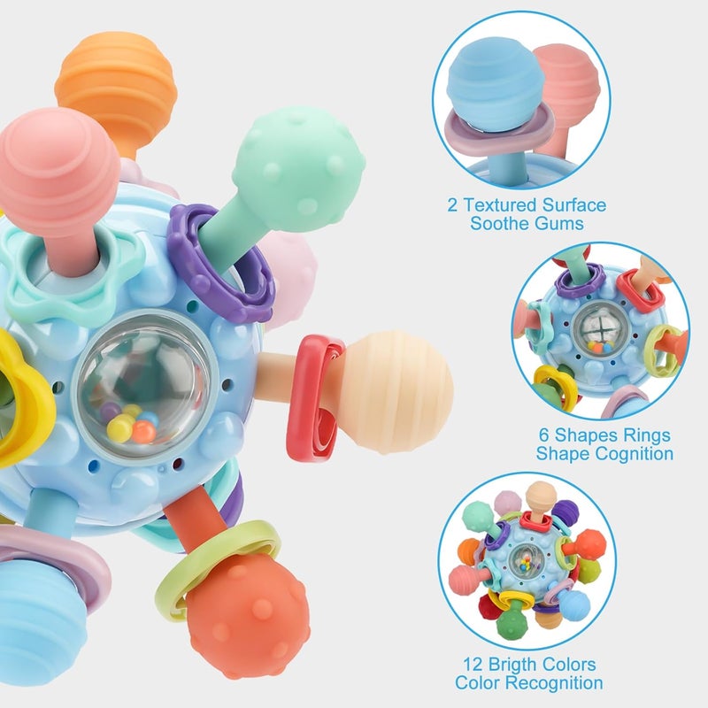 TOHIBEE Baby Montessori Sensory Toys for 06 612 Months Baby Teether Teething Toys for Babies 0 3 6 9 12 18 Months Newborn Infant Learning Developmental Toys Gifts for 1 2 Year Old Boys Girls - Image 4