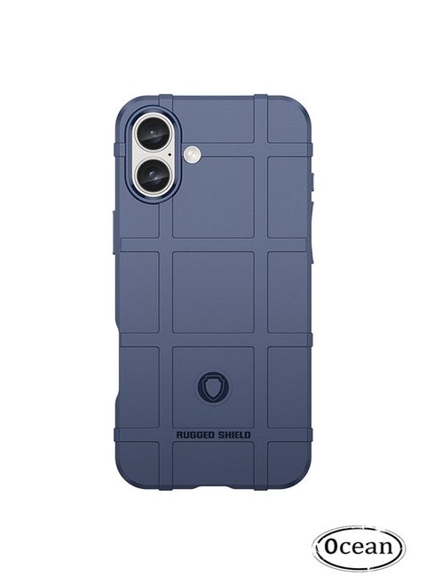 Compatible with iPhone 16 Plus Case, Military Grade Durable Rugged Back Cover, Fall & Scratch Proof & Wear-Resistant,Ultra Slim Soft TPU Shockproof Protective Phone Cover for iPhone 16 Plus, Blue