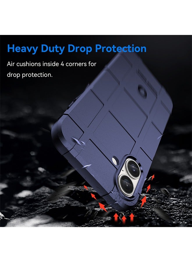 أوشن متوافق مع اي فون 16 بالإضافة إلى حالة الهاتف المحمول ، الجيش الصف دائم قوي الغطاء الخلفي ، المضادة للسقوط ، ومكافحة الصفر ، وارتداء مقاومة ، رقيقة جدا لينة تبو صدمة حماية الأكمام ، اي فون 16 بالإضافة إلى ذلك ، الأزرق - Image 2