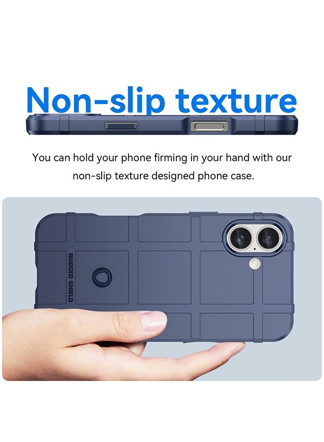 أوشن متوافق مع اي فون 16 بالإضافة إلى حالة الهاتف المحمول ، الجيش الصف دائم قوي الغطاء الخلفي ، المضادة للسقوط ، ومكافحة الصفر ، وارتداء مقاومة ، رقيقة جدا لينة تبو صدمة حماية الأكمام ، اي فون 16 بالإضافة إلى ذلك ، الأزرق - Image 3