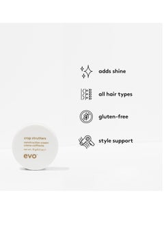EVO EVO Crop Strutters Construction Cream - Medium Hold Smoothing Hair Cream - Supports and Provides Definition with Medium Shine  - Image 3
