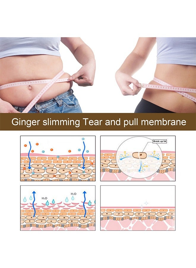 EELHOE Ginger slimmingTear and pull membrane-Body Slimming Hot Cream -Ginger Chili Fat Burning for Belly, Cellulite Treatment for Thighs, Legs, Abdomen, Arms and Buttocks 60g - Image 4