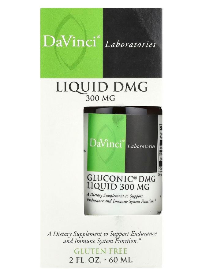 DaVinci Laboratories of Vermont Gluconic DMG Liquid 300 mg 2 fl oz (60 ml)
