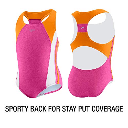 Speedo Girl's Swimsuit One Piece Infinity Splice Thick Strap - Image 5