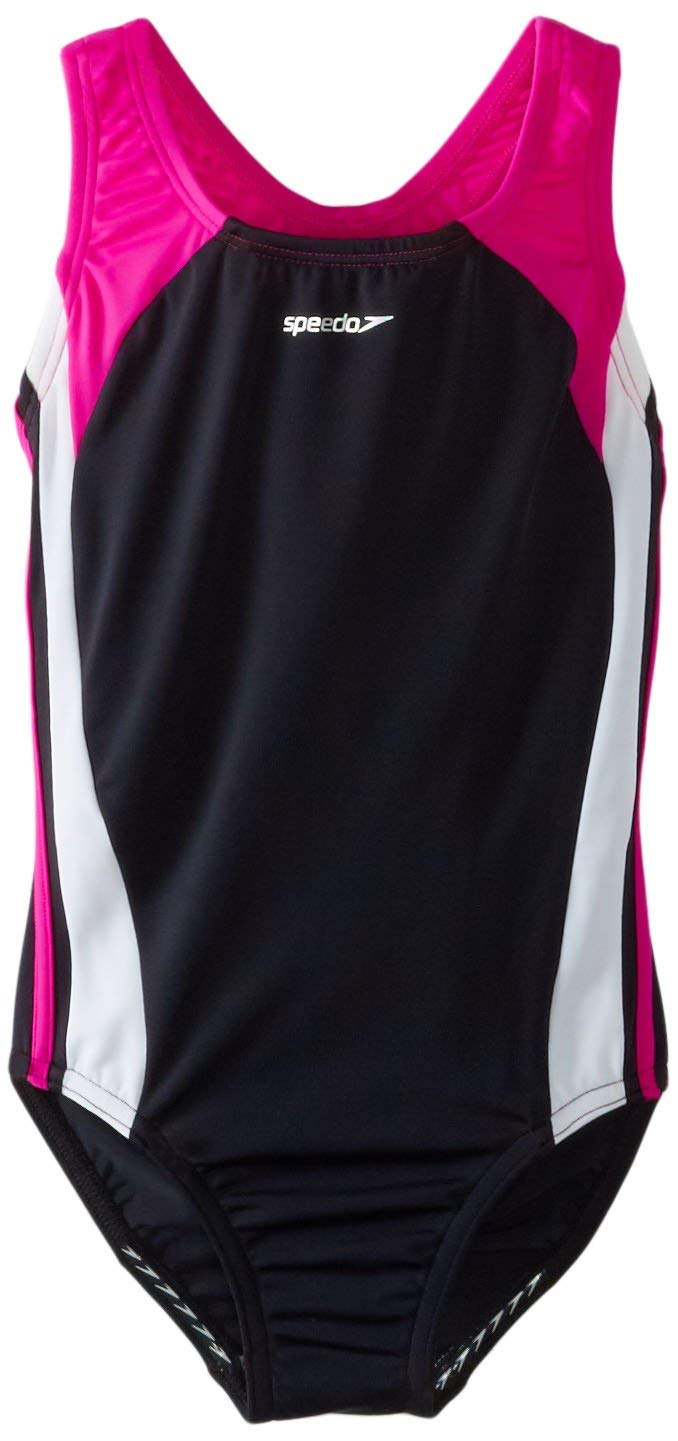 Speedo Girl's Swimsuit One Piece Infinity Splice Thick Strap - Image 1