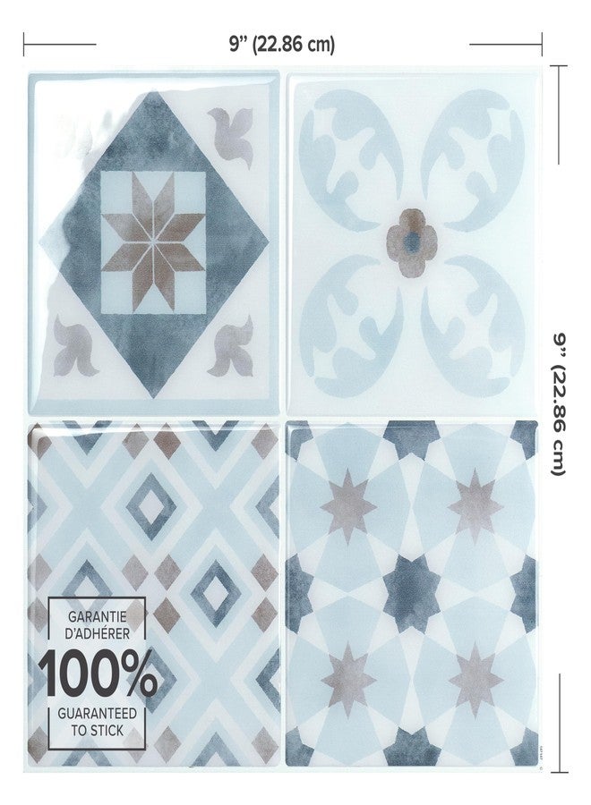 SMART TILES Peel and Stick Backsplash - 5 Sheets of 9" x 9" - 3D Adhesive Peel and Stick Tile Backsplash for Kitchen, Bathroom, Wall Tile - Image 4