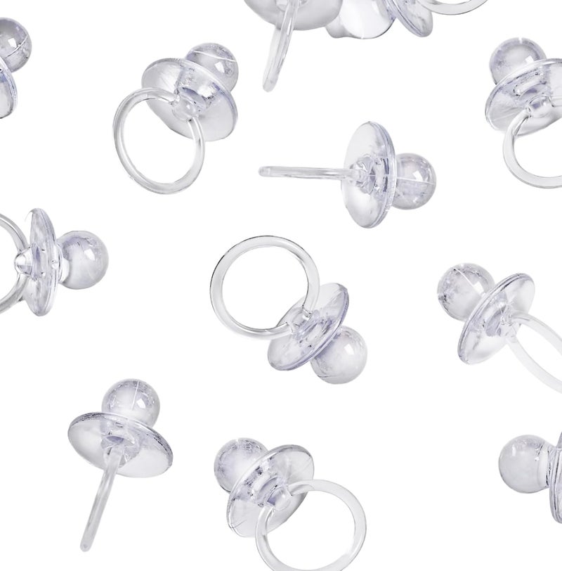 EVER SHINE Evershine Baby Pacifier 2.5" Baby Shower Favors Decoration (Clear, 36 Count) - Image 4