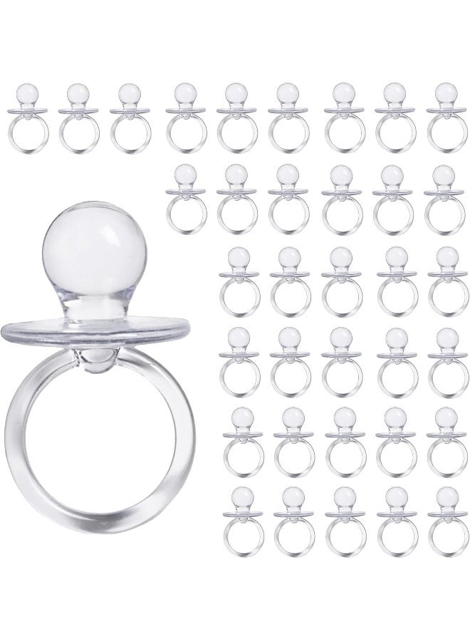 EVER SHINE Evershine Baby Pacifier 2.5" Baby Shower Favors Decoration (Clear, 36 Count) - Image 1