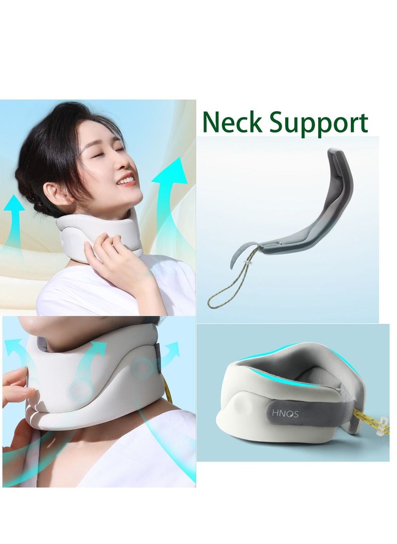Hnos - Cervical Vertebra Relief Neck Support Brace White   Soft Collar Comfortable for long time use Suitable for Adults 46cm Perimeter - Image 1
