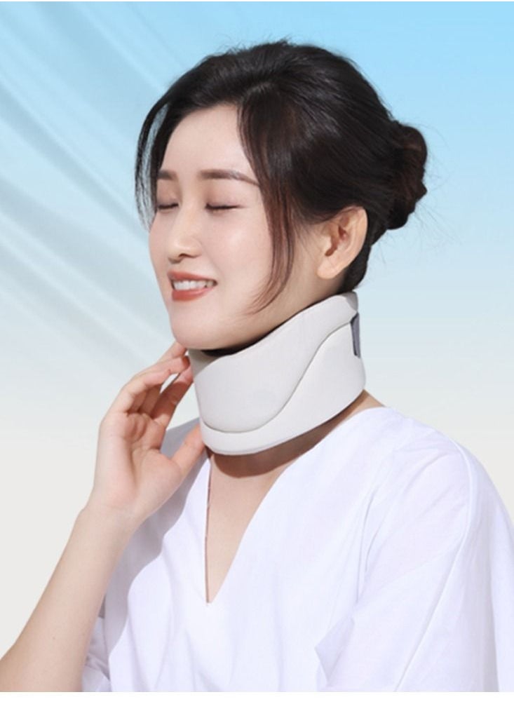 Hnos - Cervical Vertebra Relief Neck Support Brace White   Soft Collar Comfortable for long time use Suitable for Adults 46cm Perimeter - Image 1