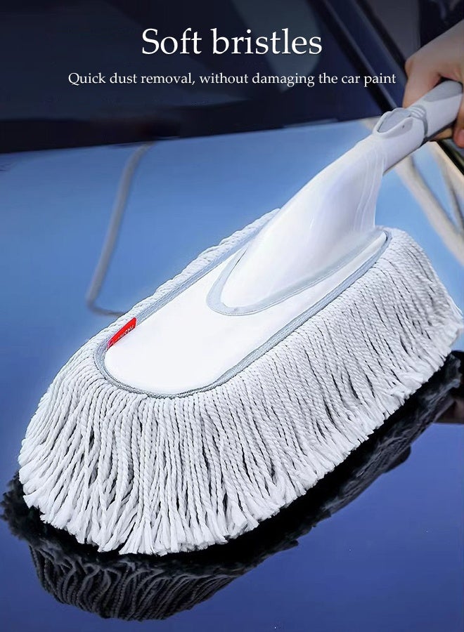 DUNISO Car Duster - Extendable Long Handle Microfiber Car Duster, Scratch-Free Exterior Car Cleaning Tool, Dust Brush for Trucks, Pickups, Motorcycles, Boats and Home Cleaning - Image 3