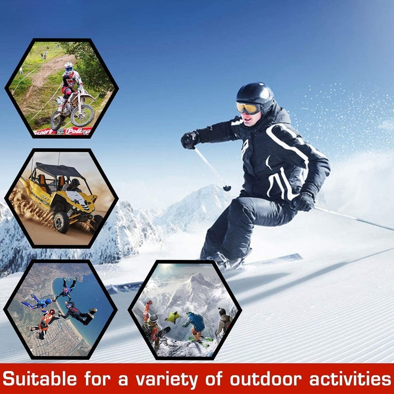 Stadash Motocross Goggles for Adults, ATV/Dirt Bike Racing Transparent Motorcycle Goggles with Adjustable Strap, UV Protection Windproof Biker Glasses for Off-Road, Ski, Snowboarding, Cycling, Black - Image 5