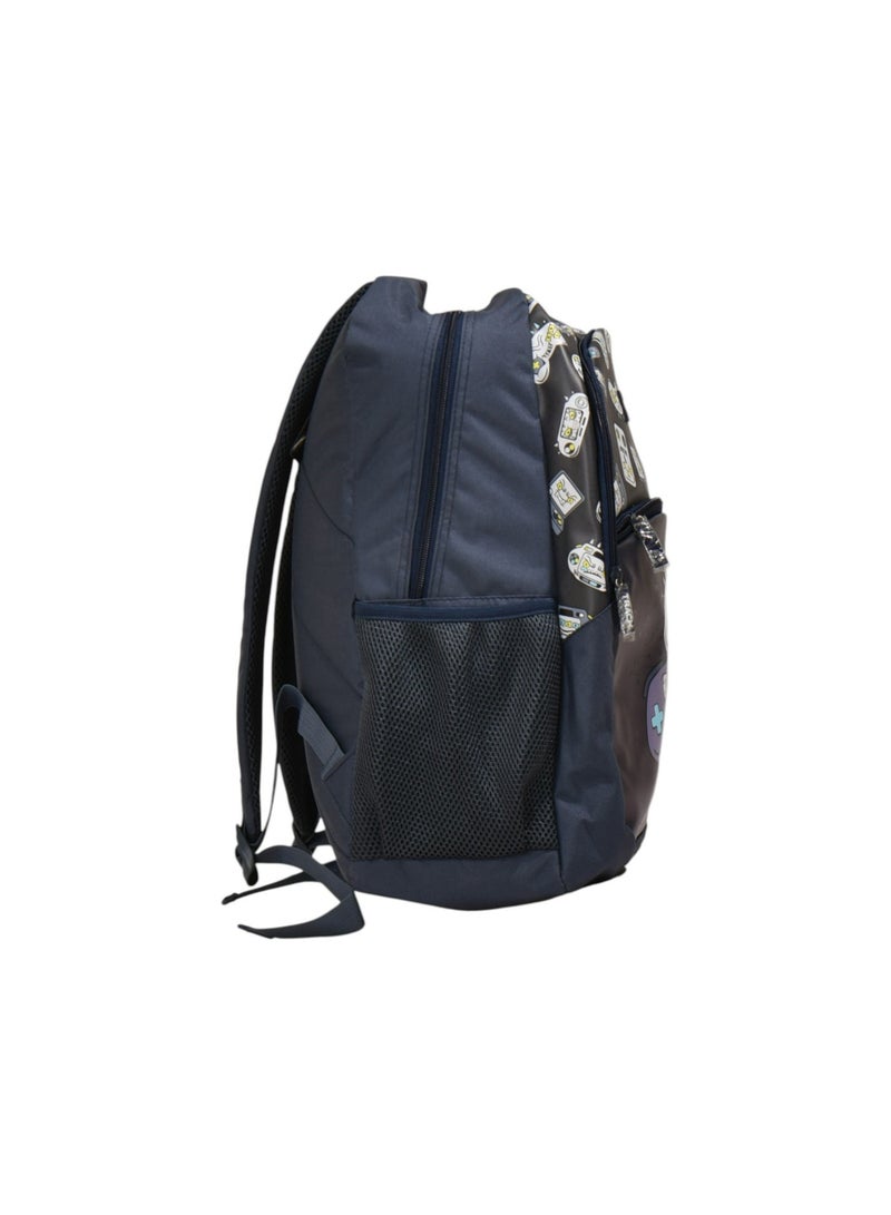 Track School Backpack AS024 | 18 Inch Gaming UV Print Backpack with Front Pocket | Lightweight Kids School Bag - Image 2