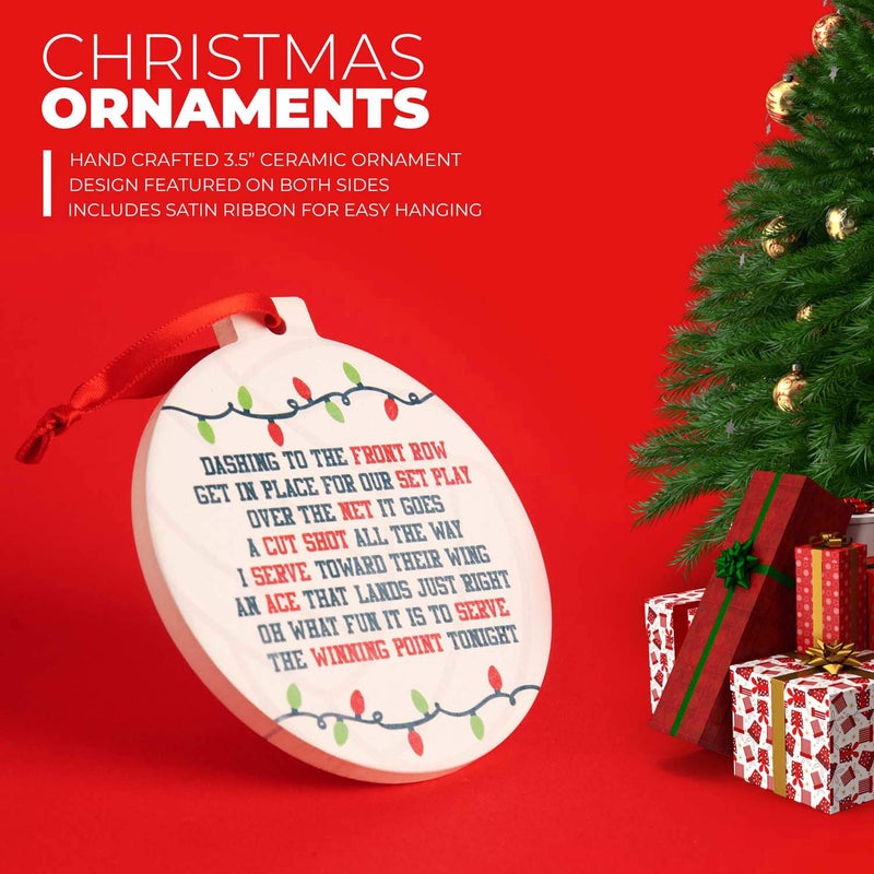 تشاك توك سبورتس Chalktalksports الكرة الطائرة الدائرية زخرفة السيراميك | جلجل على طول الطريق - Image 3