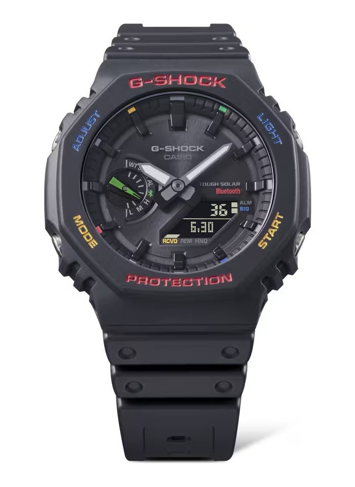 CASIO - Men's Analog+Digital Asymmetrical Shape Resin Wrist Watch GA-B2100FC-1ADR - 45.4 Mm - Image 1