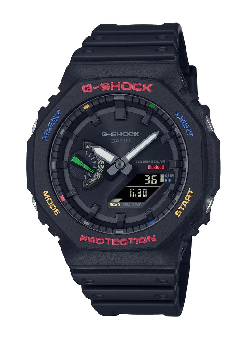 CASIO - Men's Analog+Digital Asymmetrical Shape Resin Wrist Watch GA-B2100FC-1ADR - 45.4 Mm - Image 1