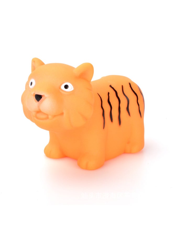 null - Baby Animal World Bath Vinyl Tiger Lion Elephant Baby Water Play BB Early Education Bath Toy-Specifications:Little Crocodile - Image 1