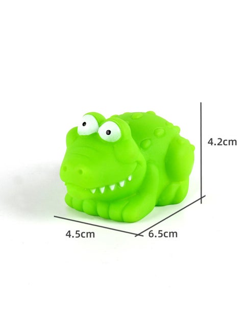 Baby Animal World Bath Vinyl Tiger Lion Elephant Baby Water Play BB Early Education Bath Toy-Specifications:Little Crocodile