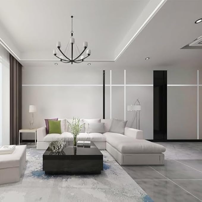 BRUSHED METAL TRIM, PEEL AND STICK STAINLESS STEEL WALL MOLDING FOR FIREPLACE, MIRROR FRAME, FURNITURE AND HOME DECORATION, 16.4 FT X 0.8 IN - Image 2