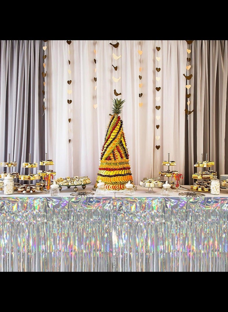 Rectangular Tablecloth,Tablecloth,Glitter  for Birthday, Wedding Party, Stage Venue Decoration 75cm X 275cm  - Image 2