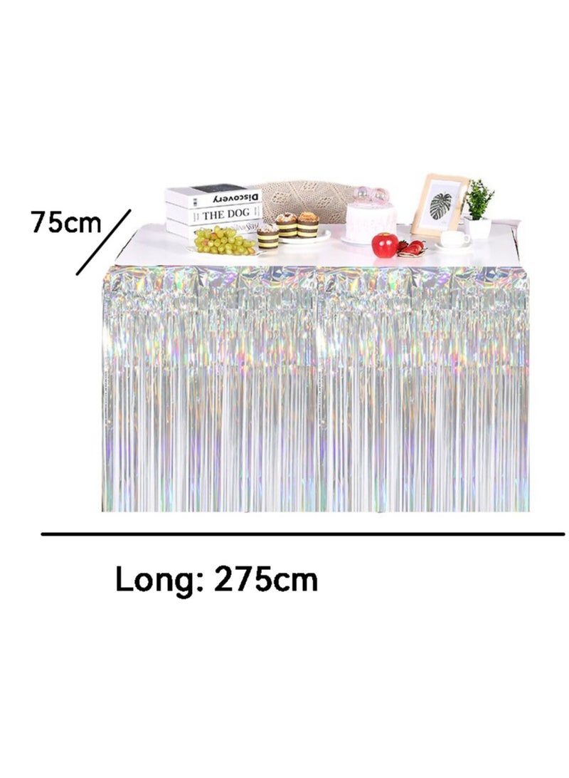 Rectangular Tablecloth,Tablecloth,Glitter  for Birthday, Wedding Party, Stage Venue Decoration 75cm X 275cm  - Image 4