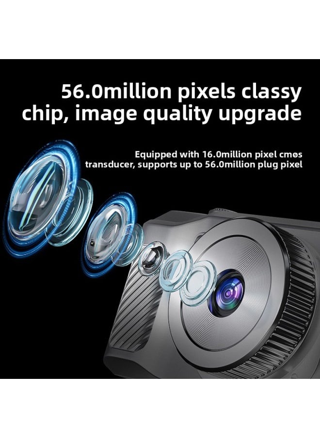 Generic HD Student Camera Convenient Transferable Mobile Phone SLR 1080P Camera Retro Card Camera-Body Color:black Single Camera  - Image 3