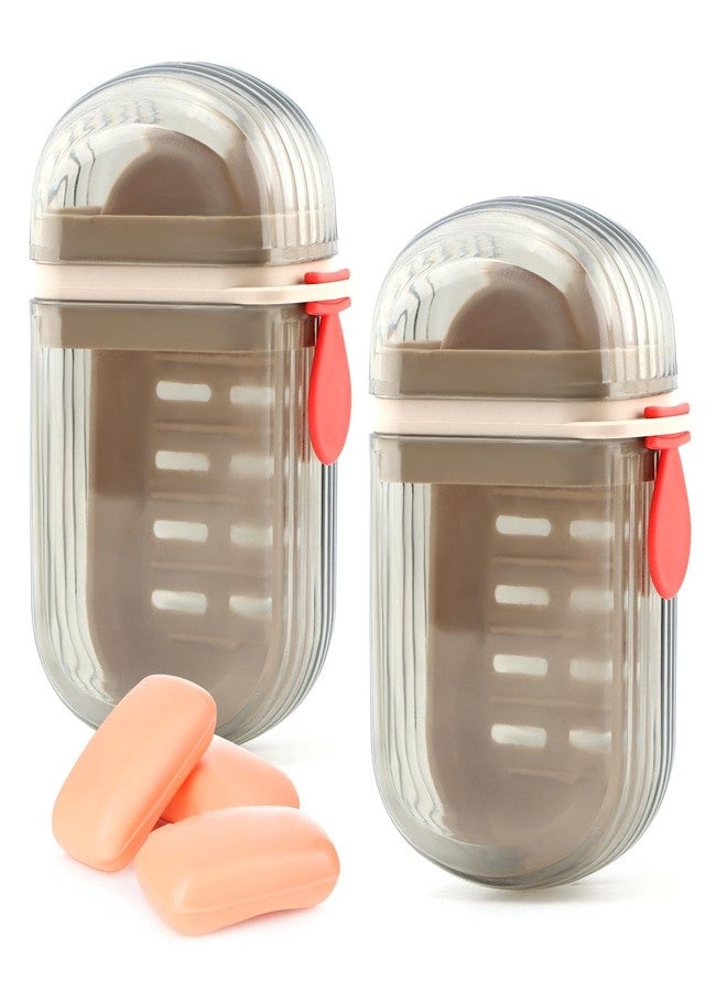 Loyanger 2 Pcs Travel Soap Case,Versatile Portable Travel S-OAP Box Leakproof Soap Container with Lid for Bathroom Shower Gym School Camping Vacation and Outdoor Activities(Size:2 pcs) - Image 1