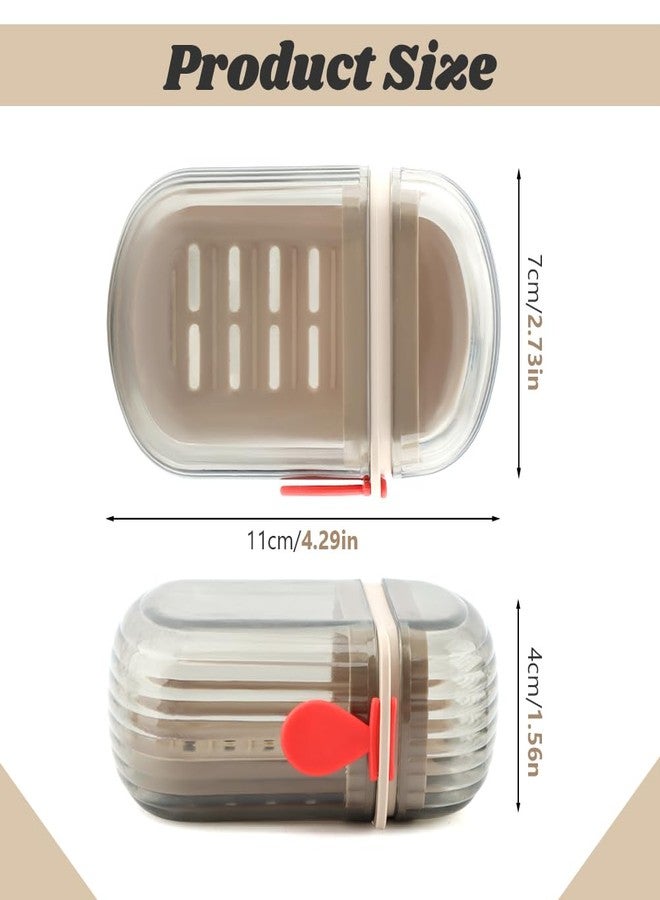 Loyanger 2 Pcs Travel Soap Case,Versatile Portable Travel S-OAP Box Leakproof Soap Container with Lid for Bathroom Shower Gym School Camping Vacation and Outdoor Activities(Size:2 pcs) - Image 2