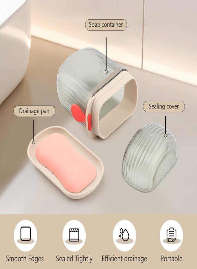 Loyanger 2 Pcs Travel Soap Case,Versatile Portable Travel S-OAP Box Leakproof Soap Container with Lid for Bathroom Shower Gym School Camping Vacation and Outdoor Activities(Size:2 pcs) - Image 5