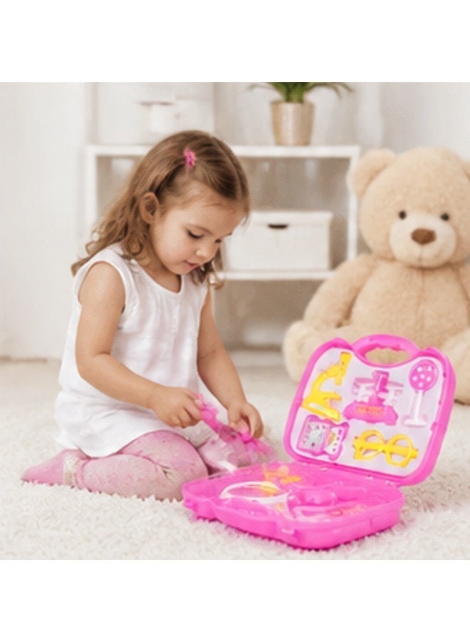 TOY GARDEN Doctor Brief Case Set – Big and Small Pretend Play Doctor Toys Kit with 9 Accessories, Educational Role Play Set for Kids, High Quality Plastic Medical Toy Set - Image 5