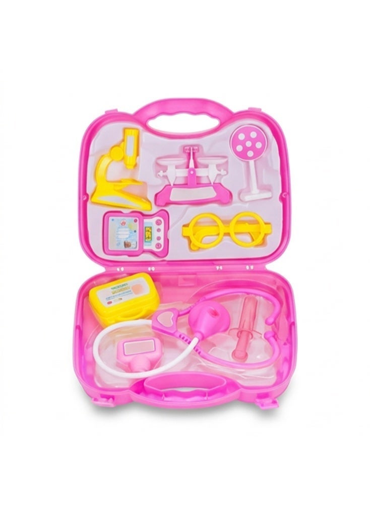 TOY GARDEN Doctor Brief Case Set – Big and Small Pretend Play Doctor Toys Kit with 9 Accessories, Educational Role Play Set for Kids, High Quality Plastic Medical Toy Set - Image 2