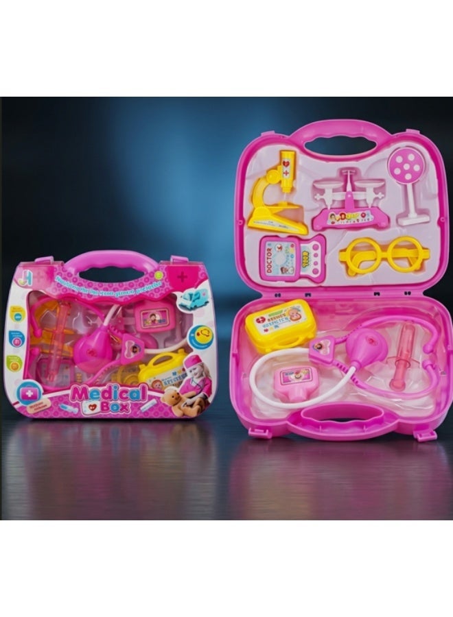 TOY GARDEN Doctor Brief Case Set – Big and Small Pretend Play Doctor Toys Kit with 9 Accessories, Educational Role Play Set for Kids, High Quality Plastic Medical Toy Set - Image 1