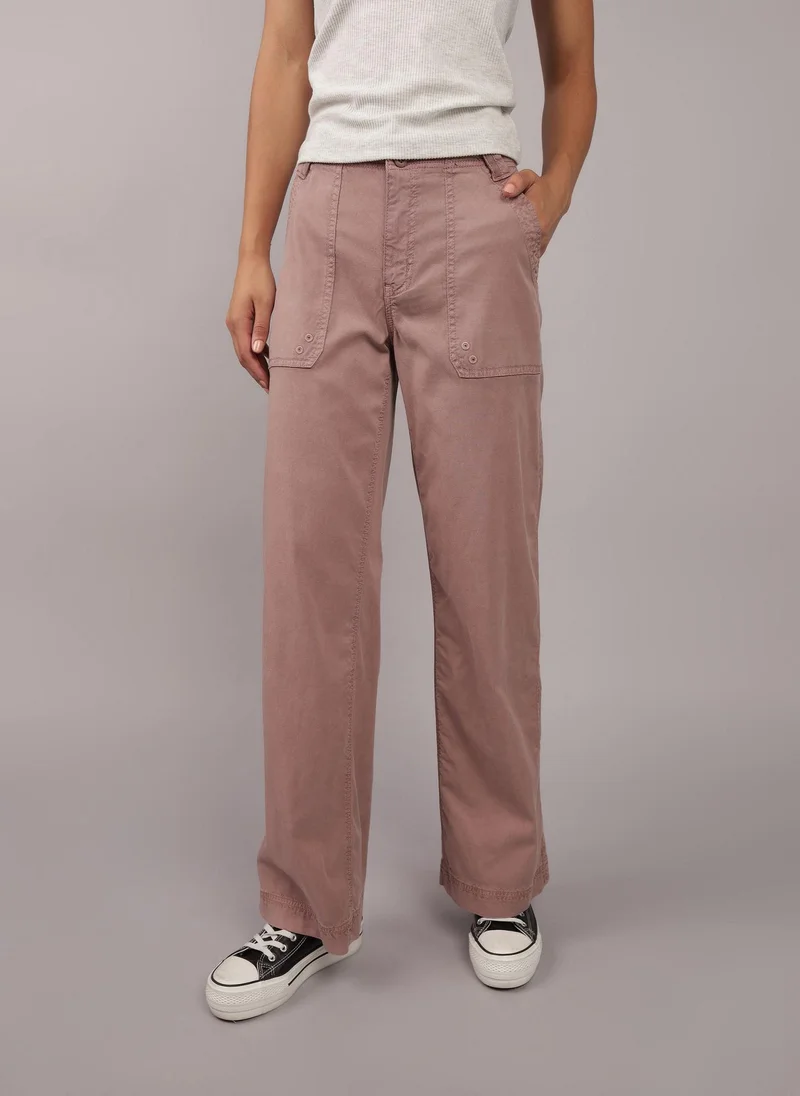 American Eagle Dreamy Drape High-Waisted Baggy Wide-Leg Pants