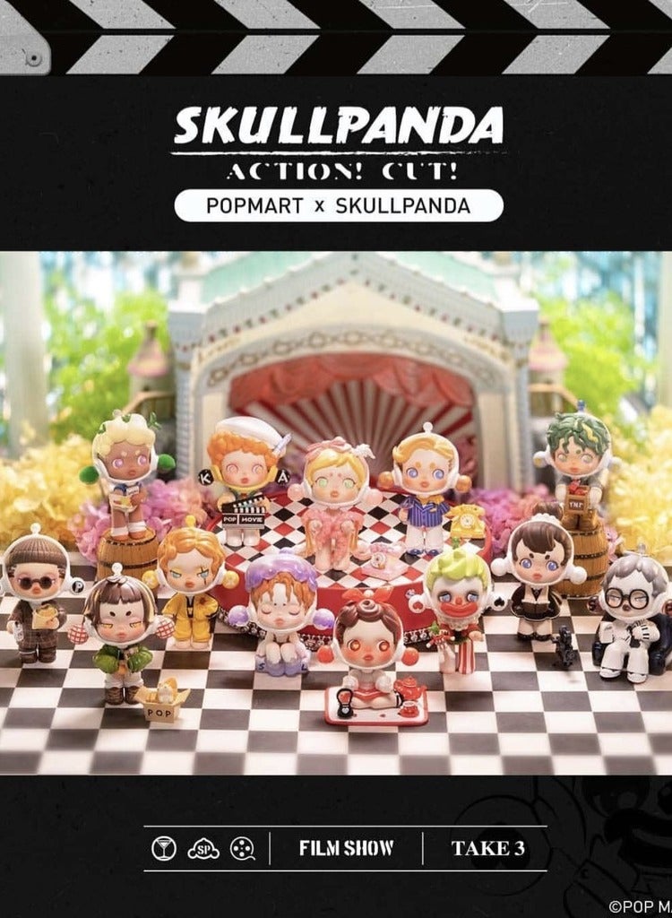 بوب مارت مجسمات Skullpanda Action Cut Series، علب مفاجأة SKULLPANDA، تصميم عشوائي، مجسمات كولكشن للزينة والهدايا، صندوق واحد - Image 2