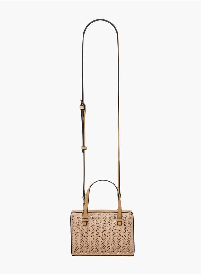 سيليست Women Embellished Tote Bag with Adjustable Strap and Magnetic Closure