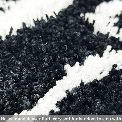 Homantic Get Naked Bathroom Rugs - Funny Bath Mats for Bathroom Non Slip Floor Decor Water Absorbent Bath Rugs for Sink Bathtub and Shower Black and White 20" x 32" - Image 4