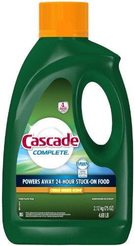 Cascade Complete Gel All-in-1 Dishwasher Detergent, Citrus breeze, 74.88 Oz (Pack of 2) - Image 5