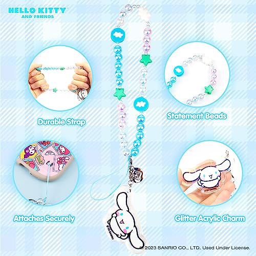 iFace Hello Kitty and Friends Beaded Wristlet Universal Phone Charm Strap - Cute Wrist Chain Lanyard Aesthetic Decor Strap for Cell Phone Camera Keys AirPods Keychains – Cinnamoroll - Image 2