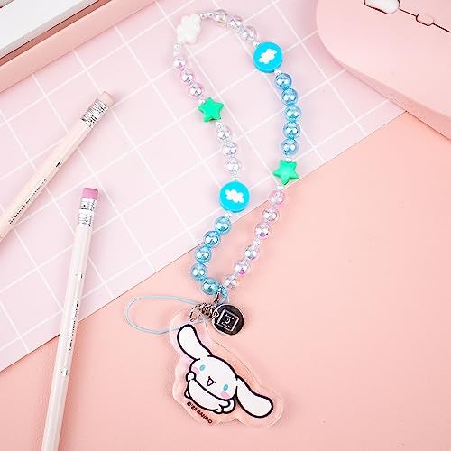 iFace Hello Kitty and Friends Beaded Wristlet Universal Phone Charm Strap - Cute Wrist Chain Lanyard Aesthetic Decor Strap for Cell Phone Camera Keys AirPods Keychains – Cinnamoroll - Image 3