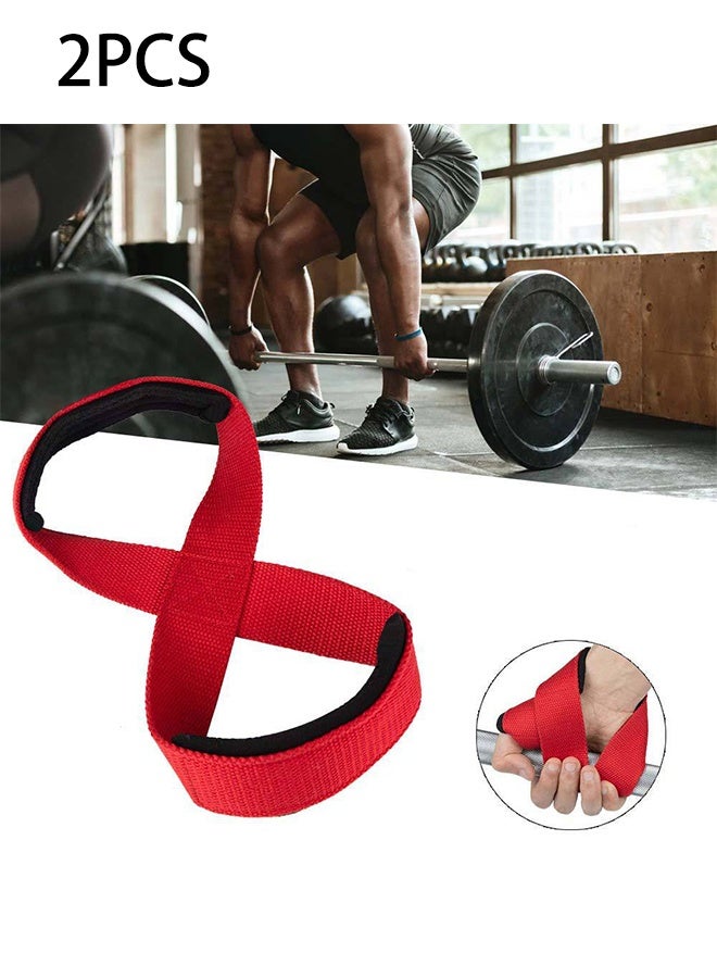 أحزمة الوزن النمط ، أحزمة المعصم لرفع الأثقال ، مقابض مبطنة للرفعة المميتة لتدريب قوة اللياقة البدنية ، مناسبة لكل من الرجال والنساء - Image 1