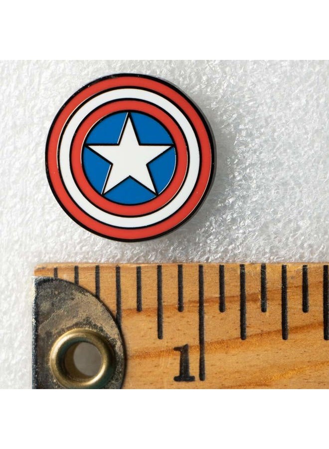 Ata-Boy Marvel Comics Captain America Shield 1/2" Full Color Enamel Pin - Image 3