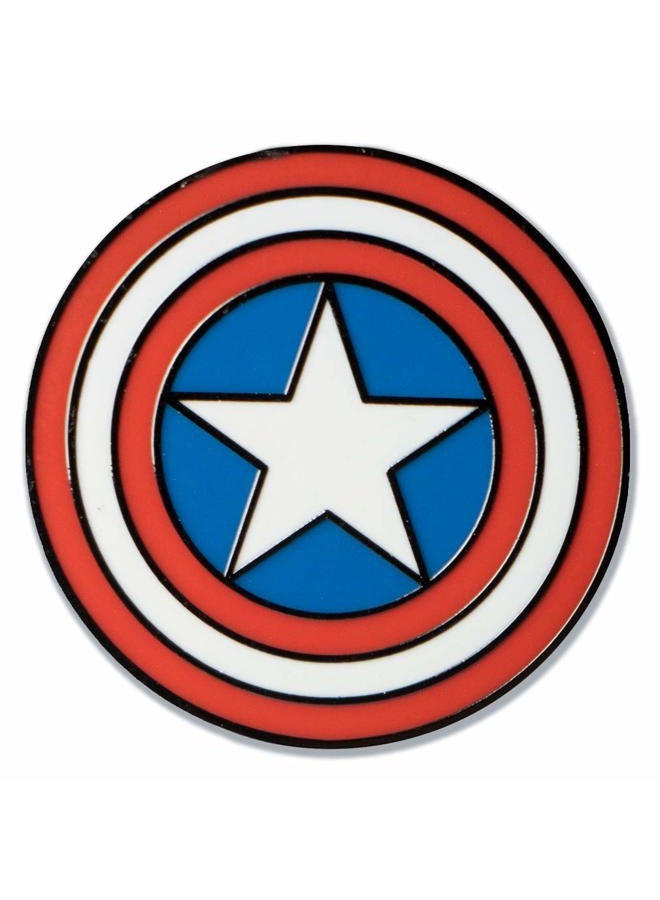 Ata-Boy Marvel Comics Captain America Shield 1/2" Full Color Enamel Pin - Image 1